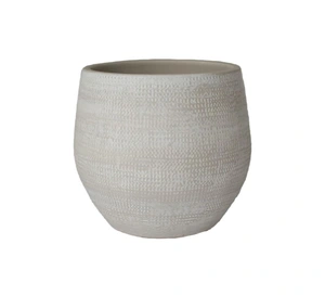 Pot tokio d16h14cm creme