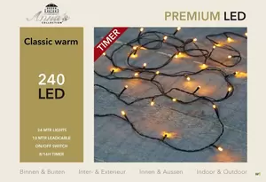 ANNA'S COLLECTION Led classic buiten 240l/l24m zwart - afbeelding 2