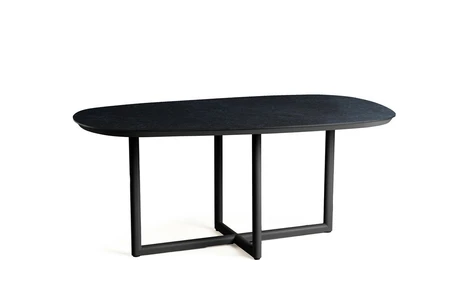 Rivera Dining Table Organic Trespa Graphite Charcoal