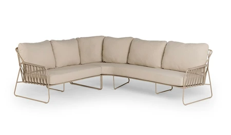 Rivera Lounge Dining Corner Set Champagne - afbeelding 1