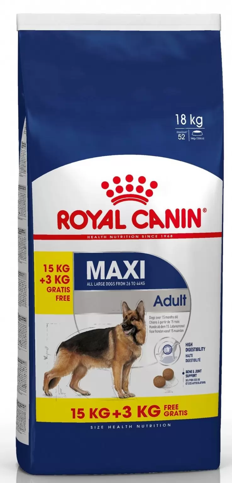 criticus Baars Arrangement Royal Canin adult Maxi 15+3kg - GroenRijk Beneden Leeuwen | Een mooi  tuincentrum nabij Tiel, Nijmegen en Beuningen.