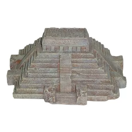 Schuine trap met tempel 18x13x8cm