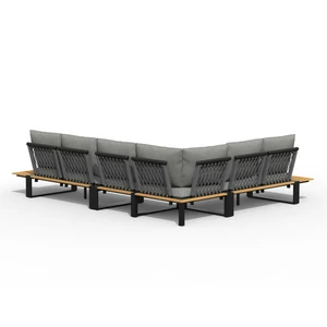 Seto Teak Lounge Set Complete Charcoal - afbeelding 2