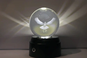 Sfeerverl.led usb vogel 8x8x13cm