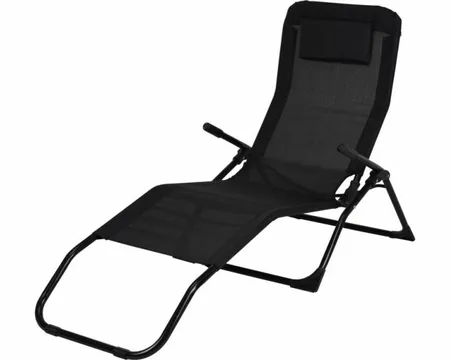 Siesta lounger zwart