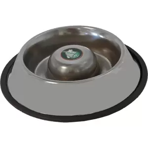 Slow feed hondebak rvs 23cm - afbeelding 2