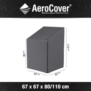 Stackable-/ Gassystem chair cover 67x67xH80/110