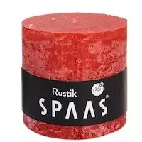 Stompkaars rustiek d10h10cm rood