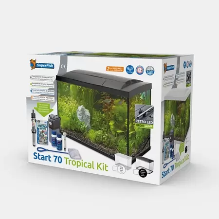 SUPERFISH Start 70 tropical kit zwart - afbeelding 1