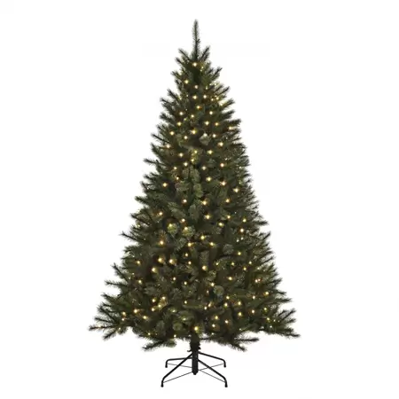 Toronto kerstboom led groen 150L TIPS 511 - h155xd102cm - afbeelding 1