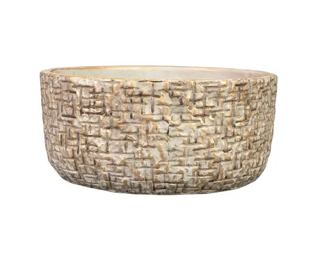 TS COLLECTION Schaal maxim d20h9cm shiny sand