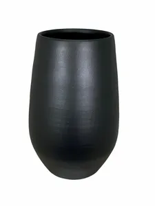 Vaas petra d23h35cm zwart