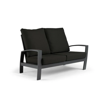 Valencia Lounge Bench 2-Seater Black