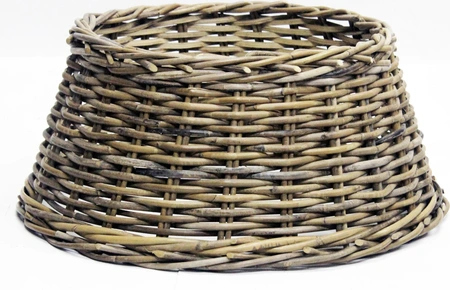 VAN DER LEEDEN Kerstboomhuls rotan d75h20cm grijs