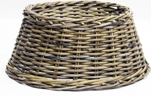 VAN DER LEEDEN Kerstboomhuls rotan d75h20cm grijs