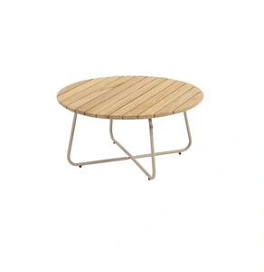 Verdi salontafel teak 73 cm. Ø  (H 35) latte - afbeelding 1