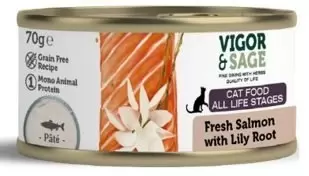 VIGOR & SAGE Cat salmon lily root 70g