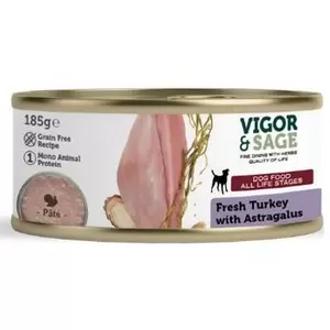 VIGOR & SAGE Dog turkey astragalus 185g