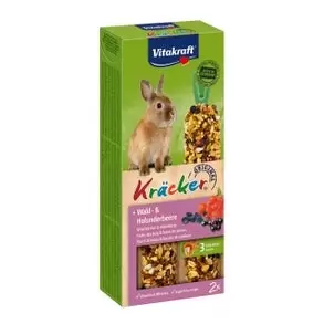 VITAKRAFT Kracker bosbes dwergkonijn 2in1