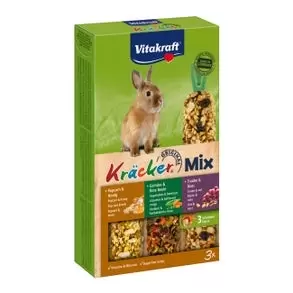 VITAKRAFT Trio mix popcorn/groent 3in1 konijn