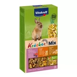 VITAKRAFT Trio mix honing/popcorn 3in1 konijn