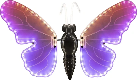 Vlinder led bew.vleugels 40cm rgb - afbeelding 2