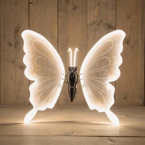 Vlinder led bew.vleugels 60cm ww