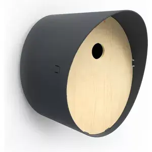 Vogelhuisje rond 24x19x23 antraciet