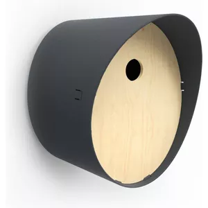 Vogelhuisje rond 24x19x23 antraciet