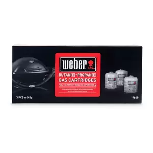 WEBER Driepak gasbusjes - afbeelding 2