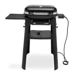 WEBER Lumin compact black w/stand, elek.