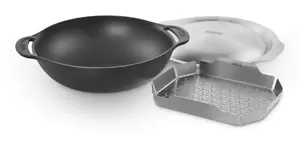 WEBER Wok incl deksel/stoomrek - afbeelding 1