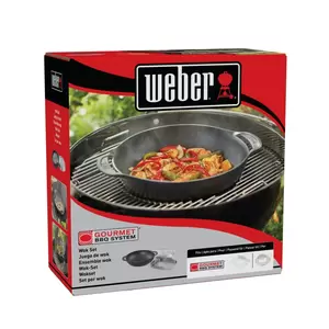 WEBER Wok incl deksel/stoomrek - afbeelding 2