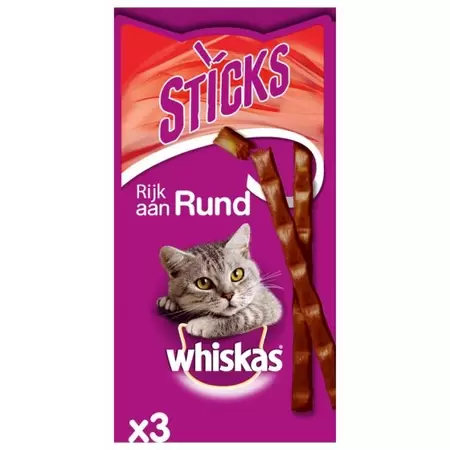 WHISKAS Catsticks rund 18g