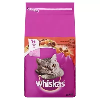 WHISKAS Droog adult rund 3.8kg